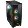 Корпус Cougar Duoface RGB, 2х140mm + 1x120mm ARGB Fan, ARGB Fan Hub, без БП, черный, ATX