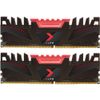 Комплект модулей памяти PNY XLR8 Gaming Memory MD16GK2D4266616XR 16GB DDR4 2666 DIMM Non-ECC, CL16, 1.2V, Heat Shield, XMP 2.0, Kit (2x8GB), RTL {10},