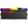 Модуль памяти GeIL EVO X II Black RGB Gaming Memory GEXSB416GB3200C16ASC 16GB DDR4 3200 DIMM Non-ECC, CL16, 1.35V, Heat Shield, XMP 2.0, ASUS AURA, Gi