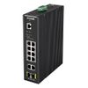 Коммутатор D-Link DIS-200G-12PS/A2A Промышленный управляемый L2 коммутатор с 10 портами 10/100/1000Base-T и 2 портами 1000Base-X SFP (8 портов PoE 802