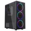 Корпус Ginzzu SL600 FAN 12LED*4 USB3.0