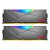Комплект модулей памяти ADATA XPG SPECTRIX D50 RGB Grey Gaming Memory AX4U320016G16A-DT50 32GB DDR4 3200 DIMM Non-ECC, CL16, 1.35V, Heat Shield, Kit (