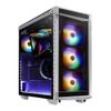 Корпус XPG BATTLECRUISER WHITE [BATTLECRUISER-BKCWW] (Midi-Tower, белый, TG*4, 120mm ARGB fan*4)