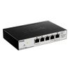 Коммутатор D-Link DGS-1100-05PD/U Настраиваемый коммутатор EasySmart с 5 портами 10/100/1000Base-T (2 порта с поддержкой PoE 802.3af (до 15,4 Вт), PoE