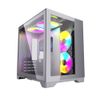 Корпус Powercase Корпус Powercase Vision Micro, White, Tempered Glass, 4х 120mm 5-color fan, белый, mATX (CVWM-L4) (CVWM-L4) (202902)