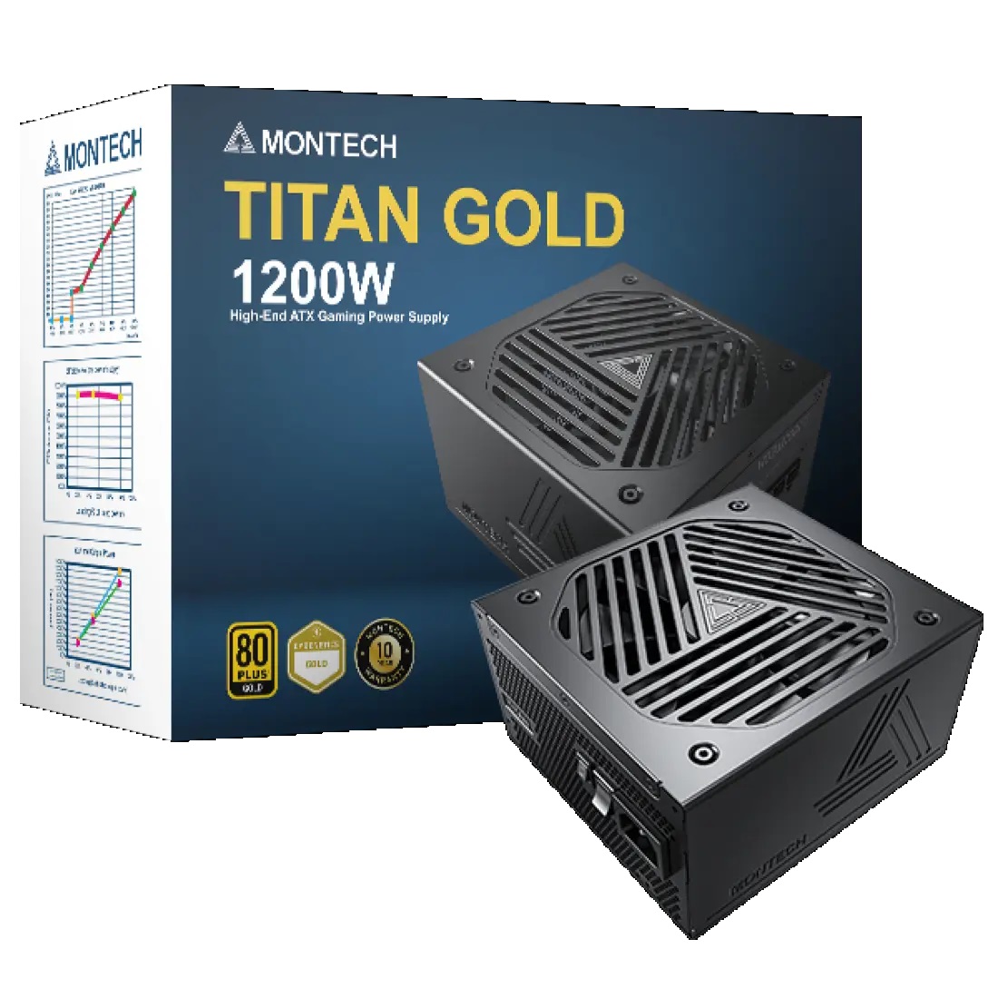 Блок питания для компьютера MONTECH ATX TITAN GOLD 1200W 80+ GOLD GEN.5 FULL MOD