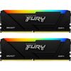 Комплект модулей памяти 64GB DDR4 2666MHz DIMM FURY Beast Black RGB PnP