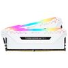 Комплект модулей памяти Corsair VENGEANCE RGB PRO White Heatspreader CMW16GX4M2C3600C18W DDR4, DIMM 3600MHz 16GB (Kit of 2x8GB) Unbuffered, 18-19-19-3
