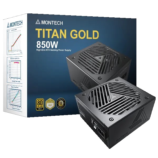 Блок питания для компьютера MONTECH ATX TITAN GOLD 850W 80+ GOLD GEN.5 FULL MOD