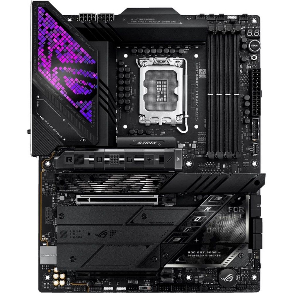 Материнская плата ASUS Bad Pack ROG STRIX Z890-E GAMING WIFI LGA1851 ATX 4xDDR5 2xPCIEx16 7xM.2 2xThunderbolt 2xUSB-C DP 5GLAN Wi-Fi 7 bp