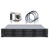 SMB QNAP TL-R1200S-RP SATA 6GB/s JBOD storage enclosure, 12-tray 3,5"/2,5" w/o HDD, 3 x SFF-8088, 2 PSU. Rackmount. W/o rail kit RAIL-B02