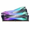 Комплект модулей памяти ADATA XPG SPECTRIX D60G RGB Grey Gaming Memory AX4U32008G16A-DT60 16GB DDR4 3200 DIMM Non-ECC, CL16, 1.35V, Heat Shield, Kit (