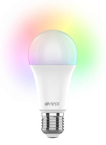 HIPER Умная LED E27 лампочка Wi-Fi HIPER IoT A61 RGB цветная