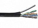 Кабель LANMASTER TWT FTP, 4 пары, Кат.5е, для внешней прокладки, с тросом, 305 м