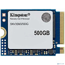 Твердотельный накопитель/ Kingston SSD NV3, 500GB, M.2(22x30mm), NVMe, PCIe 4.0 x4, 3D TLC, R/W 5000/3000MB/s, TBW 160, DWPD 0.2 (60 мес)