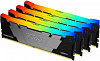 Память DDR4 4x8GB 3200MHz Kingston KF432C16RB2AK4/32 Fury Renegade RGB RTL Gaming PC4-25600 CL16 DIMM 288-pin 1.35В dual rank с радиатором Ret
