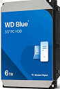 Жесткий диск Western Digital HDD SATA-III 6Tb Blue WD60EZAX, 5400rpm, 256MB buffer, 1 year