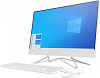 Моноблок HP 24-df0014ur 23.8" Full HD Ath Si 3050U (2.3) 4Gb SSD128Gb RGr CR Windows 10 Home GbitEth WiFi BT 65W клавиатура мышь Cam белый 1920x1080