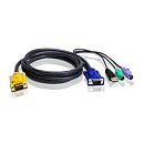 ATEN 2L-5303UP KVM Кабель/шнур, монитор+клавиатура+мышь USB-PS/2 HYBRID CABLE. 3M