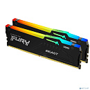 Память оперативная/ Kingston 64GB 6000MT/s DDR5 CL36 DIMM (Kit of 2) FURY Beast RGB