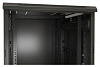 Шкаф коммутационный Hyperline (TTB-4266-AS-RAL9004) напольный 42U 600x600мм пер.дв.стекл задн.дв.спл.стал.лист 800кг черный 510мм 2055мм IP20 сталь