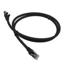 Патч-корд Патч-корд LANMASTER LSZH SFTP кат.6A, 0.5 м, черный