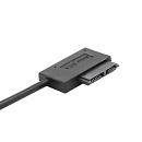 ORIENT UHD-300SL, адаптер USB 2.0 to Slimline SATA, для оптических приводов ноутбука, двойной USB кабель (30831)