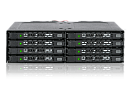 Корзина MB998IP-B Rugged Full Metal 8 Bay 2.5" SAS/SATA SSD&HDD (7mm) Mini-SAS Backplane Cage for External 5.25" Bay