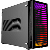 Компьютерный корпус, без блока питания ITX/ Gamemax Abyss ITX case, black, w/o PSU, w/2xUSB3.0, infinity rainbow lights FP, w/2x120mm Rainbow top