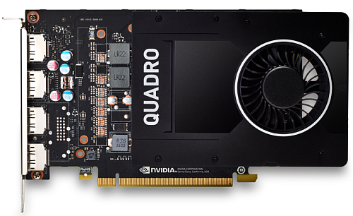 Graphics Card NVIDIA Quadro P2200, 5GB, 4-DP, (Z2 G4 Tower, Z4, Z6, Z8)