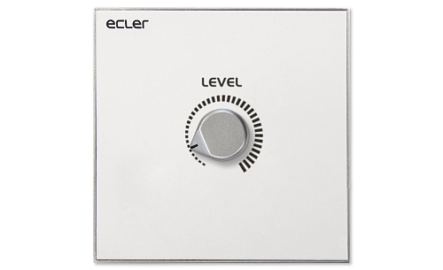 Настенная панель ECLER [WPaVOL] для регулировки уровня громкости в зоне.Совместима со всеми устройствами ECLER, имеющими 0-10V DC REMOTE порт, такими