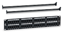 Патч-панель 19" (2U), 48 портов RJ-45, категория 5e Cabeus PL-48-Cat.5e-Dual IDC Dual IDC, с задним кабельным организатором