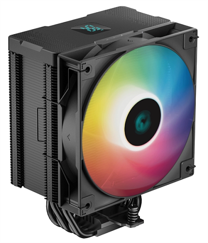 Кулер для процессора DEEPCOOL AG500 DIGITAL ARGB LGA1700/1200/115X/AM5/AM4 (9шт/кор, TDP 240W, PWM, ARGB Fan 120mm, 5 тепл. трубок) RET