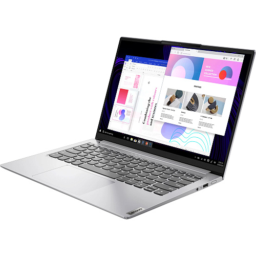 Ноутбук/ Lenovo Yoga Slim 7 Pro 14IHU5 14"(2240x1400 IPS)/Intel Core i5 11300H(3.1Ghz)/8192Mb/512SSDGb/noDVD/Int:Intel Iris Xe Graphics/Cam/BT/WiFi