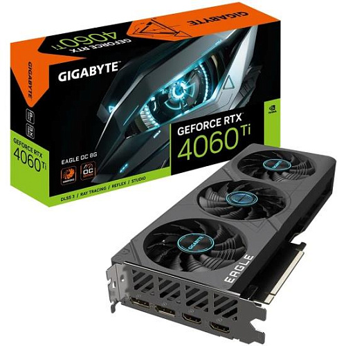 Видеокарта PCIE16 RTX4060TI 8GB GV-N406TEAGLE-8GD GIGABYTE