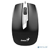 Genius Мышь DX-180 Black { эргономичная, оптическая, 800/1000/1200/1600 dpi, 3 кнопки+колесо прокрутки, провод 1,5 м, USB} [31010239100]