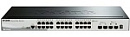 Коммутатор D-LINK DGS-1510-28XMP/ME/A1A, L2 Managed Switch with 24 10/100/1000Base-T ports and 4 10GBase-X SFP+ ports (24 PoE ports 802.3af/802.3at (30 W), PoE