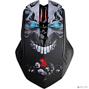 Мышь A4TECH Bloody R80 Plus Skull, игровая, оптическая, беспроводная, USB, черный и рисунок [r80 plus (skull)]