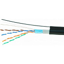 Cablexpert [FPC-5051E-SO-OUTR] FTP5e, 4 пары, 0.52 мм, медь, однож., экран, 305 м, outdoor с тросом, Fluke Test