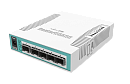 Коммутатор MikroTik Cloud Router Switch 106-1C-5S with QCA8511 400MHz CPU, 128MB RAM, 1x Combo port (Gigabit Ethernet or SFP), 5 x SFP cages, RouterOS