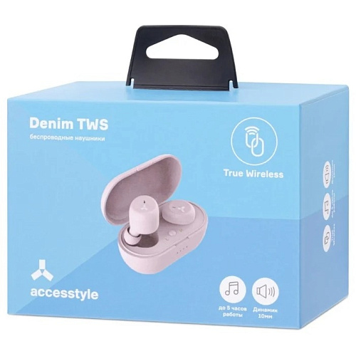 Accesstyle Denim TWS Pink