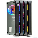 Exegate EX294478RUS Корпус Minitower Mistery R3-NPX500 (mATX, БП 500NPX с вент. 12 см, 2*USB+1*USB3.0, аудио, черный, 4 вент. 12см с RGB подсветкой,