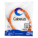 Патч-корд Cabeus PC-UTP-RJ45-Cat.5e-1.5m-OR Патч-корд U/UTP, категория 5е, 2xRJ45/8p8c, неэкранированный, оранжевый, PVC, 1.5м