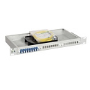 ITK 1U кросс укомплектованный: LC (duplex) 6шт; (OS2) (FOBX24-1U-6LCUD09)