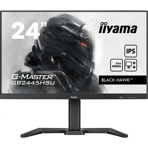 LCD IIYAMA 24" GB2445HSU-B1 {IPS 1920x1080 100Hz 1ms 250cd HDMI DisplayPort USB M/M HAS}