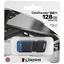 Kingston USB Drive 128GB DataTraveler 80 M DT80M (Type-C) USB3.2, черный [DT80M/128GB]