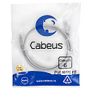 Cabeus PC-UTP-RJ45-Cat.6-1m-LSZH Патч-корд U/UTP, категория 6, 2xRJ45/8p8c, неэкранированный, серый, LSZH, 1м