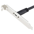 ORIENT C080, Планка портов в корпус 1xUSB Type-C, USB3.2 Gen1, 20Pin кабель 50см, oem (33201)