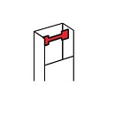 Legrand 010681 Скоба - для кабель-каналов DLP 35/50X80, 50х105/150, 65х150/220