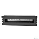 ЦМО 19" панель с DIN-рейкой PS-3U, цвет черный (КП-АВ-9005)